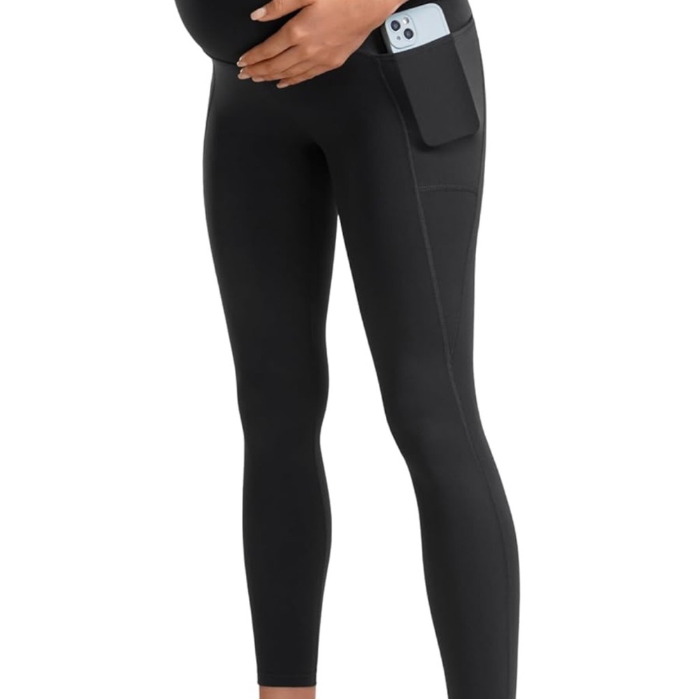 Black CRZ Yoga Maternity Leggings